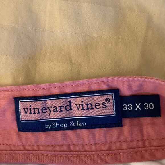 Vineyard Vines NWOT Mens Collegiate Cotton Pants in Jetty Red. Size 33/30. - Picture 6 of 8